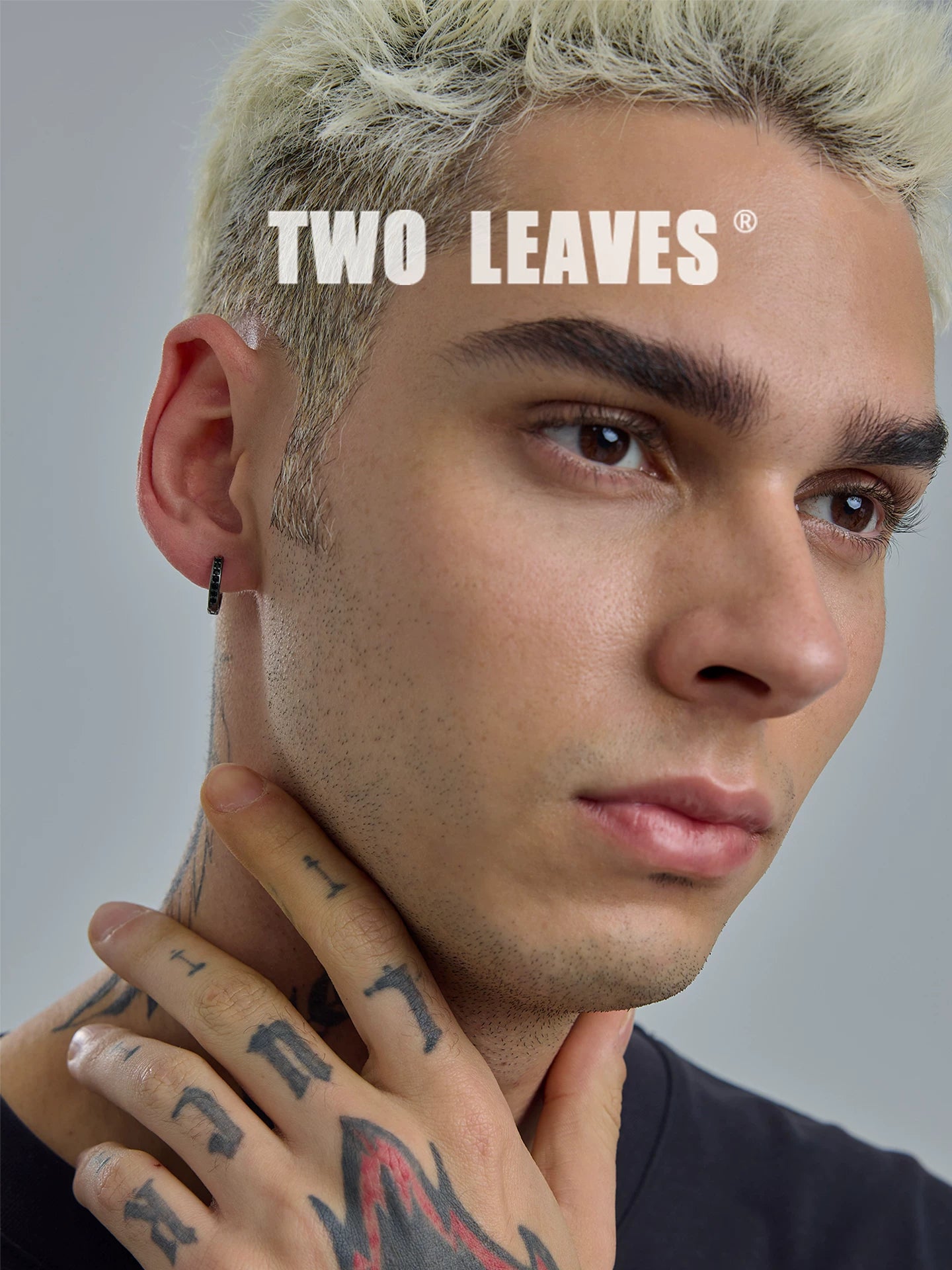 925純銀 黑色鑽耳環